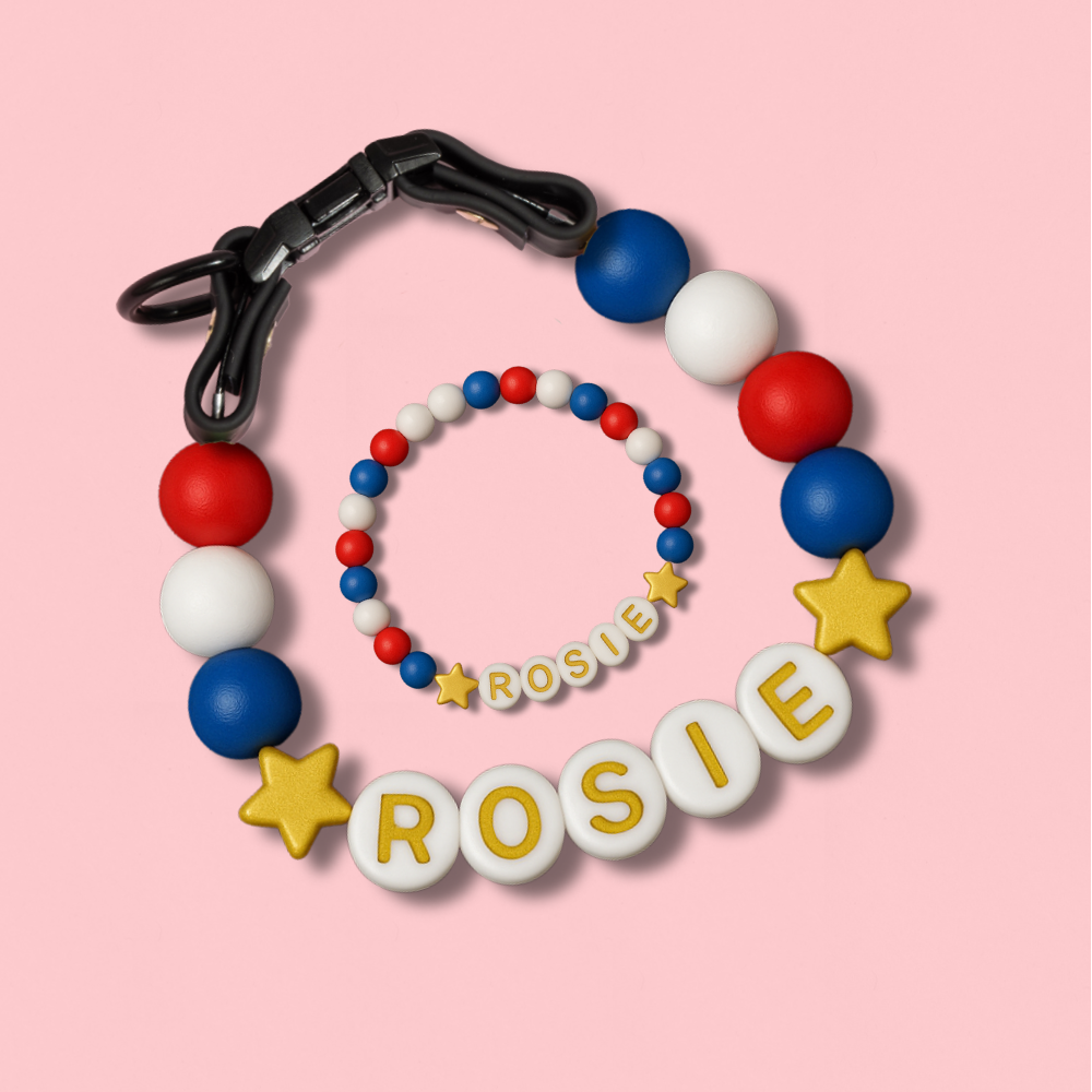 Furiend™ BFF Dog Collar + Free Matching Bracelet - 4th Of July Edition