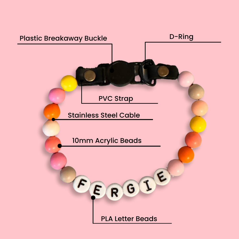 Custom BFF Cat Collar + Free Matching Bracelet | You Choose the colors