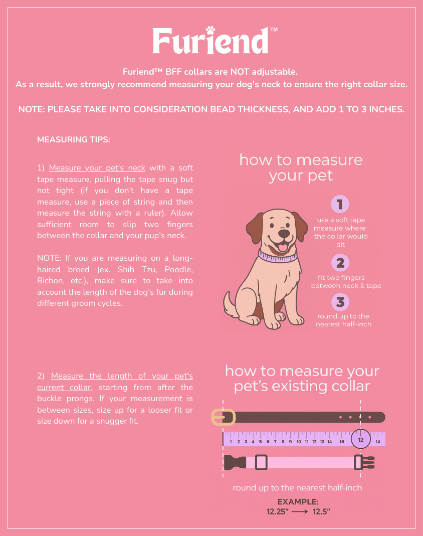 Furiend™ BFF Dog Collar + Free Matching Bracelet